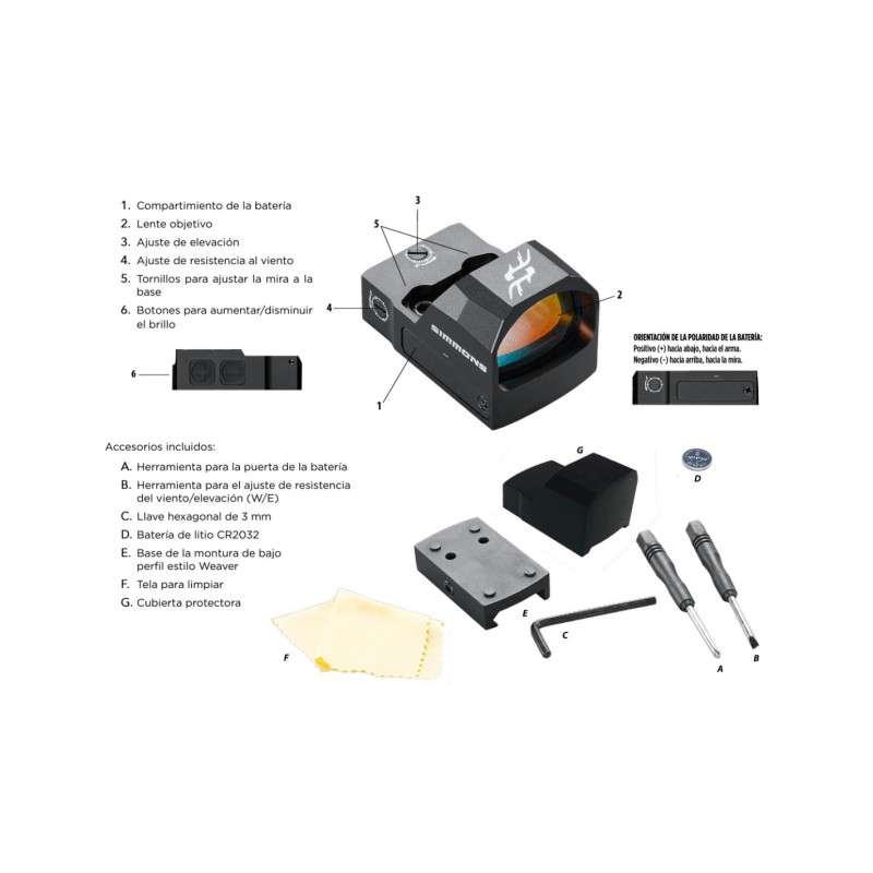 punto rojo simmons 1x25