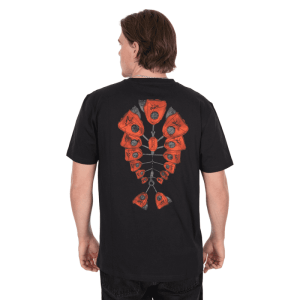 camiseta fox black orange indicator t shirt