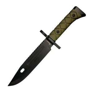 cuchillo táctico albainox verde negro
