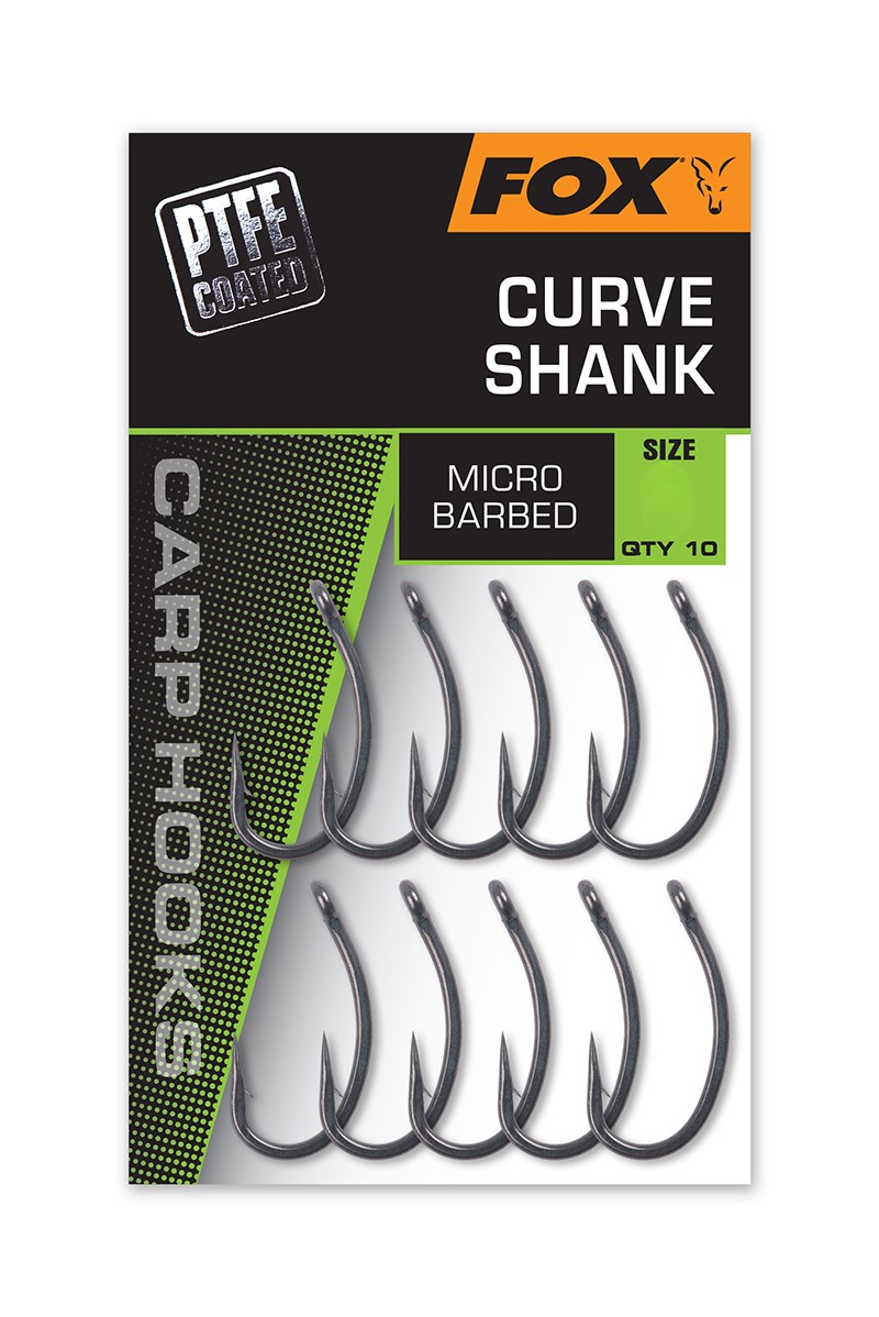 anzuelo fox curve shank ptfe coated