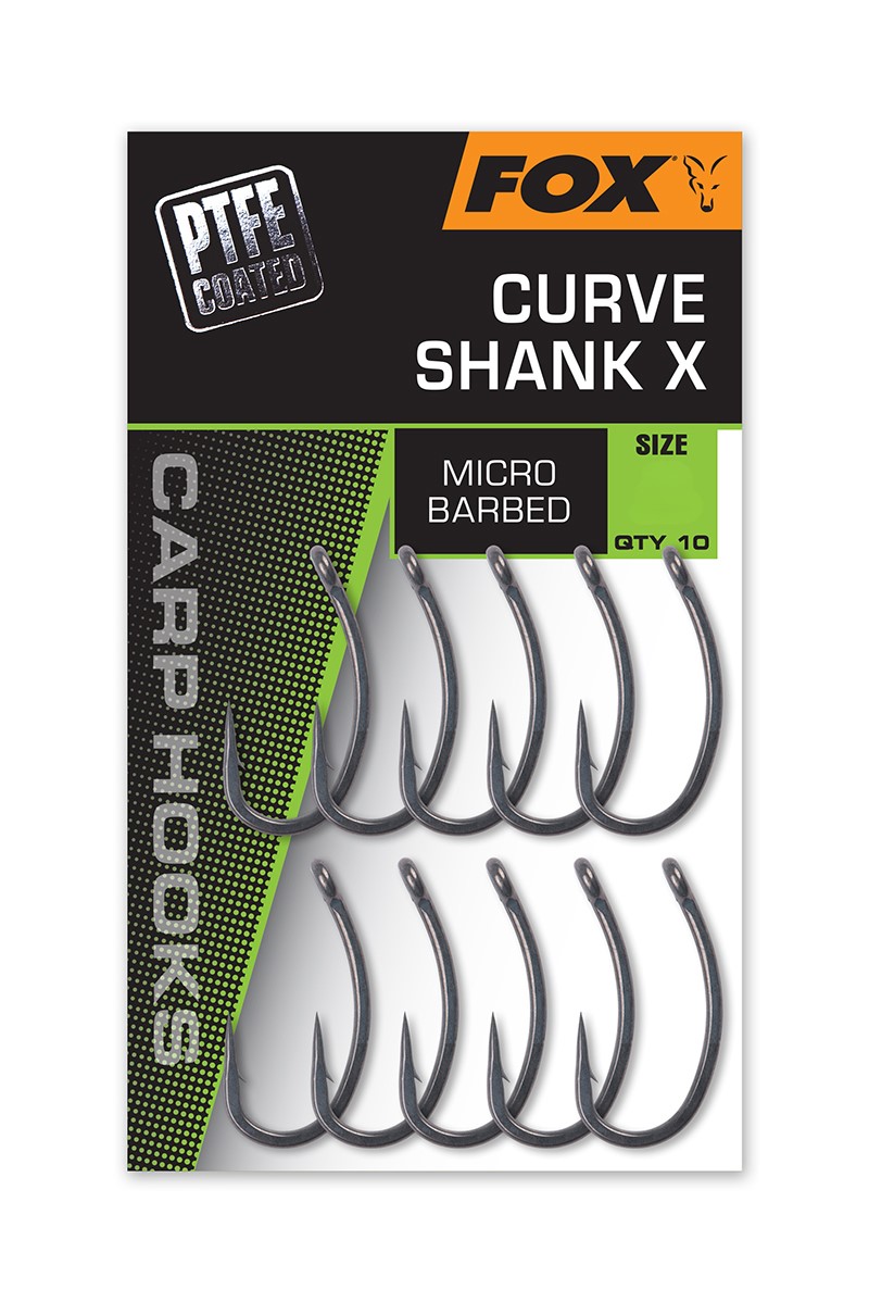 anzuelo fox curve shank x ptfe coated