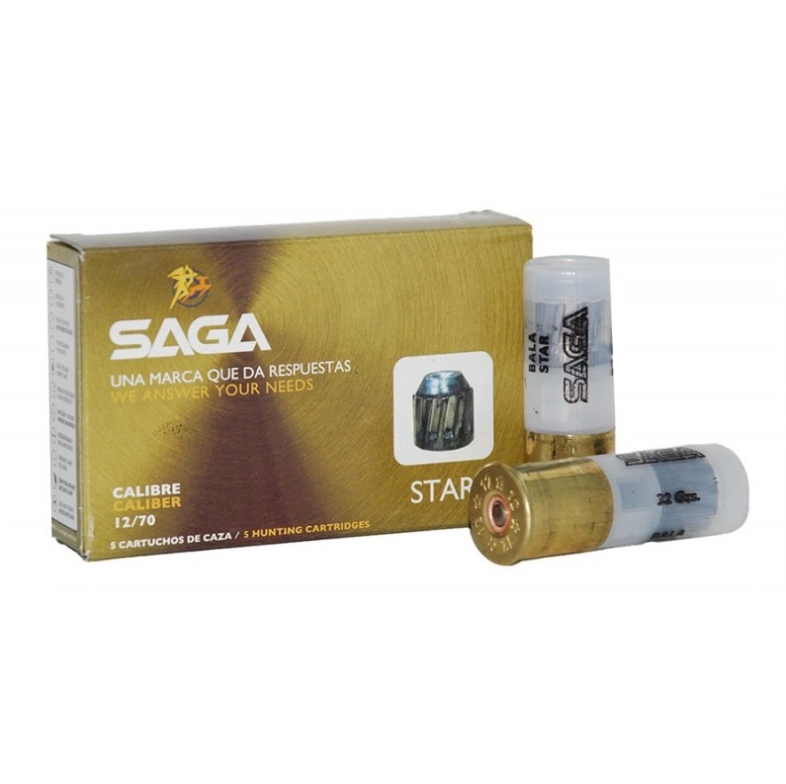 cartucho bala saga star cal 12
