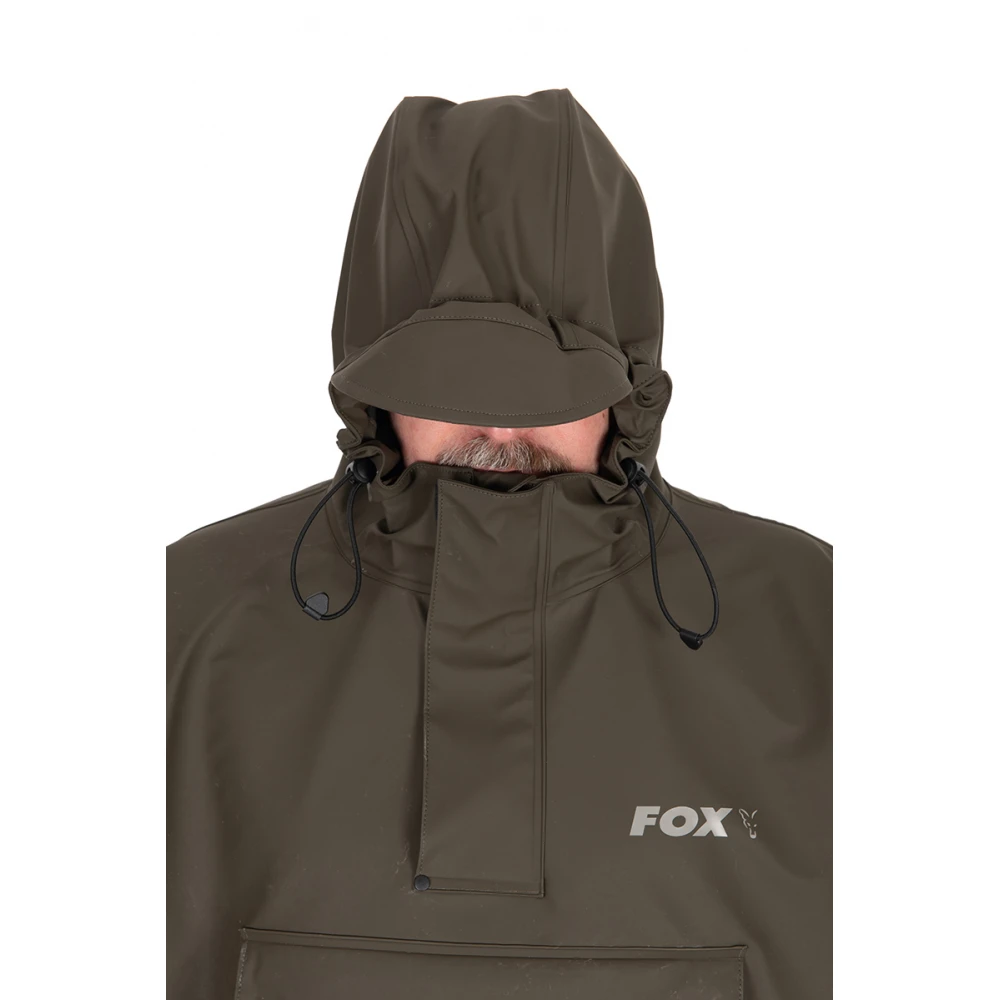poncho fox rain khaki