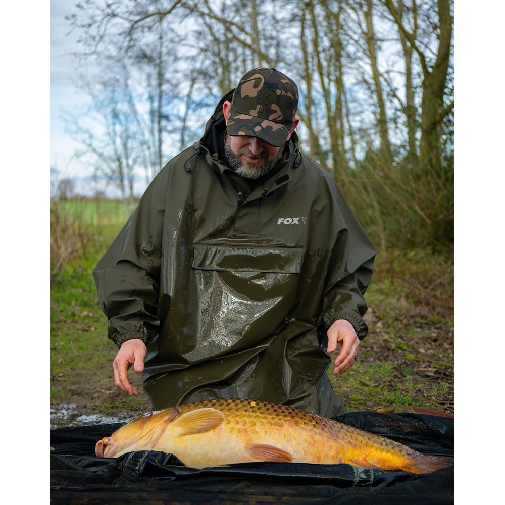 poncho fox rain khaki