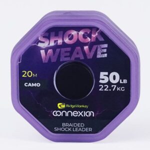 trenzado shock weave ridgemonkey 50lb linea choque