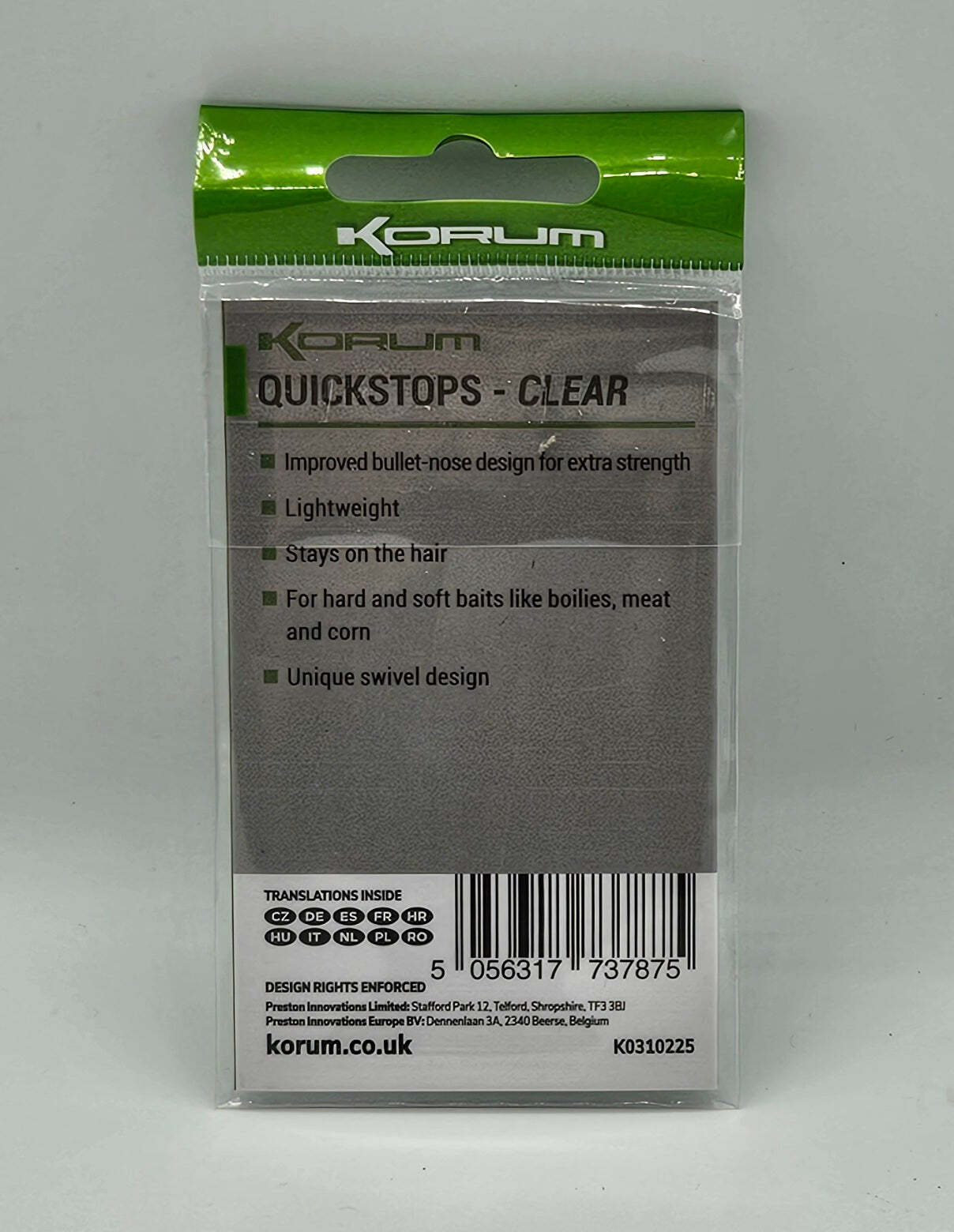 Korum QuickStops Clear