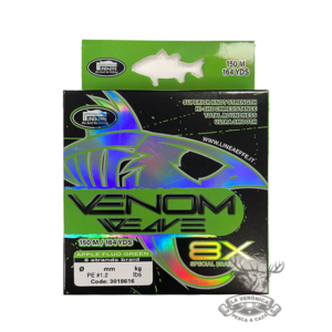 trenzado venom 8x braid green 150 metros