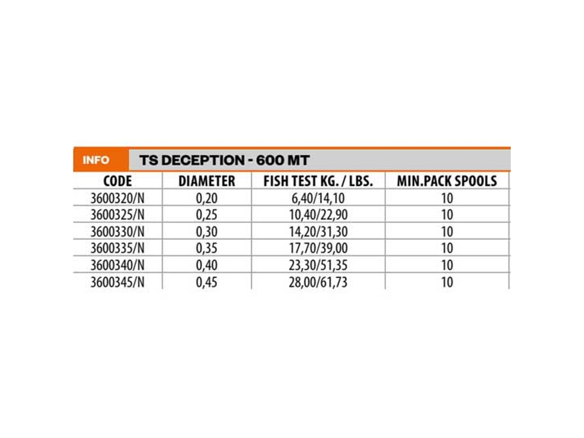 Hilo Lineaeffe Deception Camou 600 m